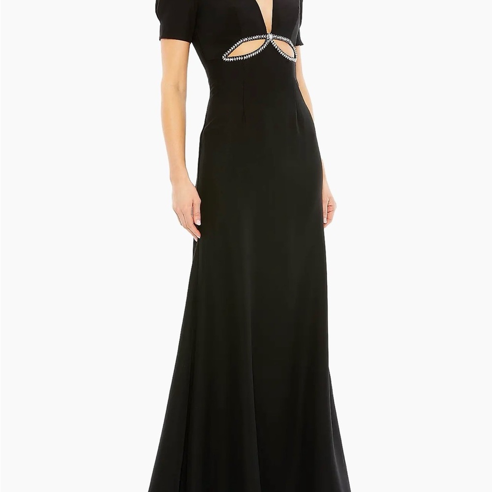IEENA for Mac Duggal Cutout Black Dress